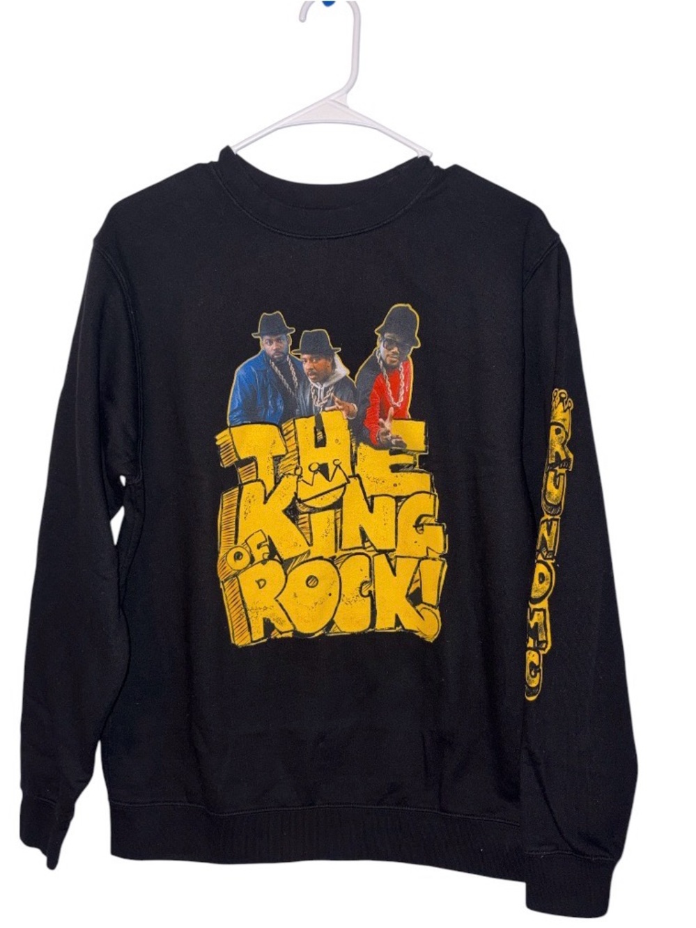 Cross Colours RUN DMC "King of Rock" Graphic Sweatshirt Size Medium New